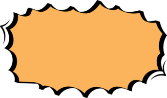 colorato pastello giallo colore discorso bolla Palloncino, icona etichetta promemoria parola chiave progettista testo scatola striscione, piatto png trasparente elemento design