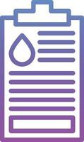 Oil Data Report Vector Icon