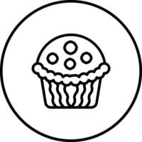 icono de vector de muffin