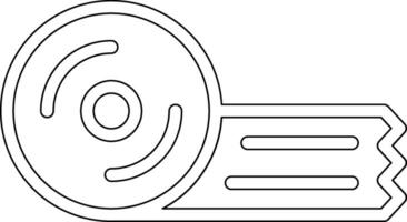 Stickey Tape Vector Icon