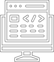 computadora sitio web vector icono