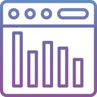 Webpage Statistics Vector Icon