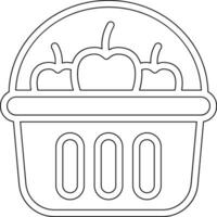 icono de vector de carrito de comida