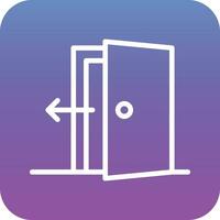 Exit Door Vector Icon