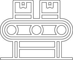 Automatic Conveyor Vector Icon