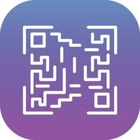 icono de vector de código qr