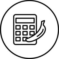 caloría calculadora vector icono