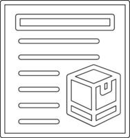 Delivery Note Vector Icon