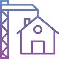 icono de vector de construcción de casa