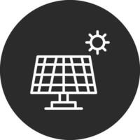 icono de vector de panel solar