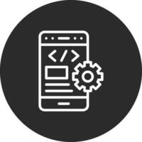 Mobile Coding Vector Icon
