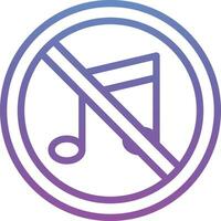 No Music Vector Icon