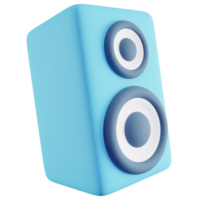 3D Illustration of Blue Speaker png