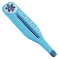 3D Illustration of Blue Cold Temperature png