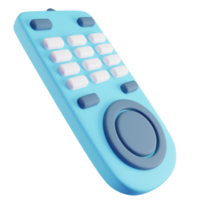 3D Illustration of Blue Remote Control png