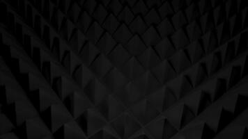 Background of pyramidal triangles on surface. Design. Surface with 3d pyramids like scales or needles. Background with triangular pyramids and sharp texture photo