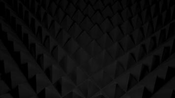 Background of pyramidal triangles on surface. Design. Surface with 3d pyramids like scales or needles. Background with triangular pyramids and sharp texture photo