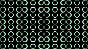 Abstract screen of round shaped bulbs blinking slowly. Design. Symmetrical rows of shining round shaped lights. photo