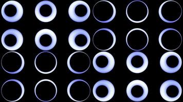 Bright lanterns.Design.A black background on which, in abstraction, bright green and blue sparkling circles with a bright light inside that changes. photo