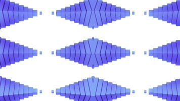 óptico espejismo con pirámides en horizontal posición Moviente hacia cada otros tapas diseño. azul y blanco sin costura lazo geométrico modelo. foto