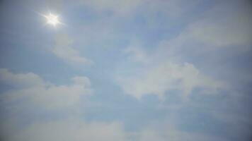 Fly through the clouds in the sky. Animation. Beautiful clouds at the sky photo