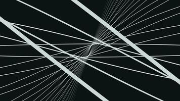 Abstract animation of lines. Abstract background of lines moving in space photo