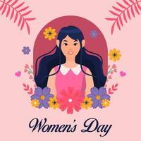 Women's Day illustration vector backgroud. Vector eps 10