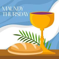 Maundy Thursday illustration vector background. Vector eps 10