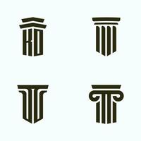 Pillar logo vector design template