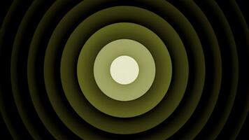 Yellow and green background.Design. A bright abstraction in which a twisted loop expands and narrows in a circle. photo