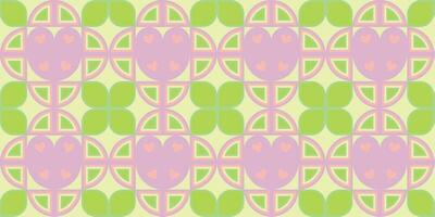 Geometric pattern vector background with Scandinavian abstract color or Swiss geometry prints of rectangles, squares and circles shape design