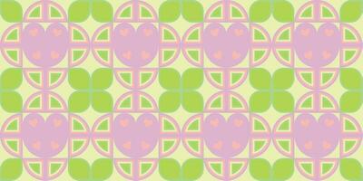 Geometric pattern vector background with Scandinavian abstract color or Swiss geometry prints of rectangles, squares and circles shape design