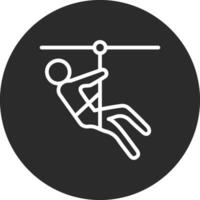 Zipline Vector Icon