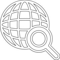 Global Search Vector Icon