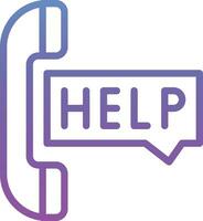 Help Line Vector Icon