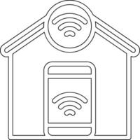 icono de vector de automatización del hogar