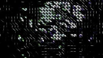 Mosaic.Design.Black squares that are highlighted in different colors and give shadows in abstraction photo