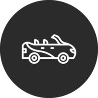 convertible coche vector icono