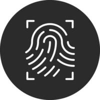 Fingerprint Scan Vector Icon