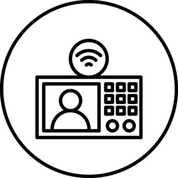 intercomunicador vector icono