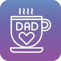 DAD Mug Vector Icon