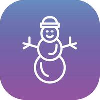 Snowman Vector Icon