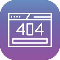 404 Error Vector Icon