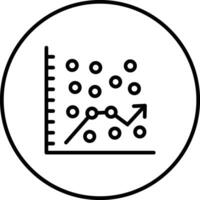 Scatter Graph Vector Icon