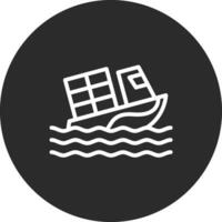 Boat Sink Vector Icon