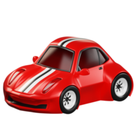 3D Render Car illustration. On transparent background. 3D illustration. High resolution png