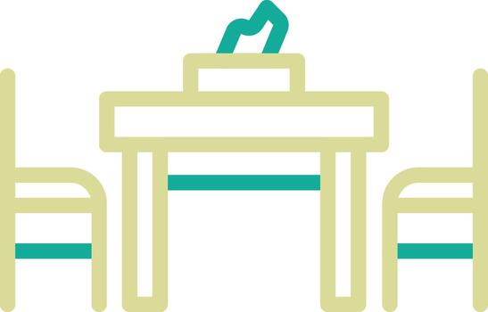 Dining Table Vector Icon