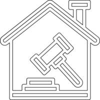 House Auction Vector Icon