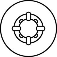 icono de vector de anillo de goma