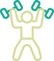 Weightlifter Vector Icon